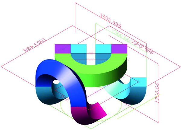 CAD Zeichnung Gordischer Knoten